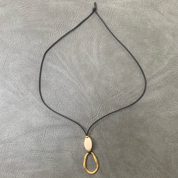 Leather Chord & Pendant Necklace - Picture 3 of 4